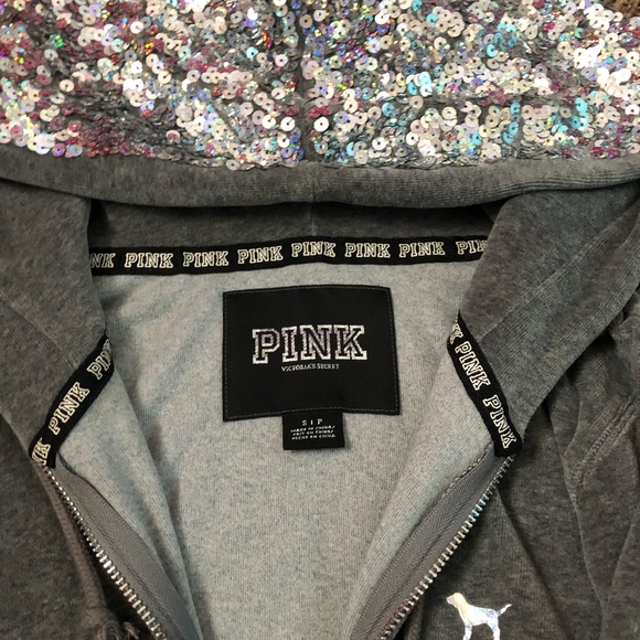 Bling Pink Hoodie size small! - Picture 2 of 4